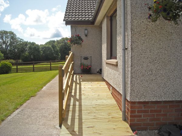Hardwood Ramp Installation in Fort Collins