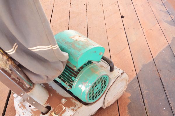 Cedar Deck Sanding in Fort Collins